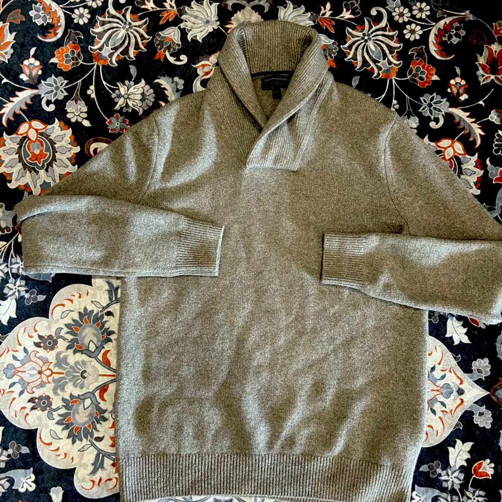coffee creme knitted sweater from banana republic